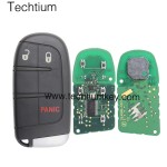 433Mhz 46 chip FCC:M3N40821302 keyless 2+1 button remote key for Jeep 2014-2018